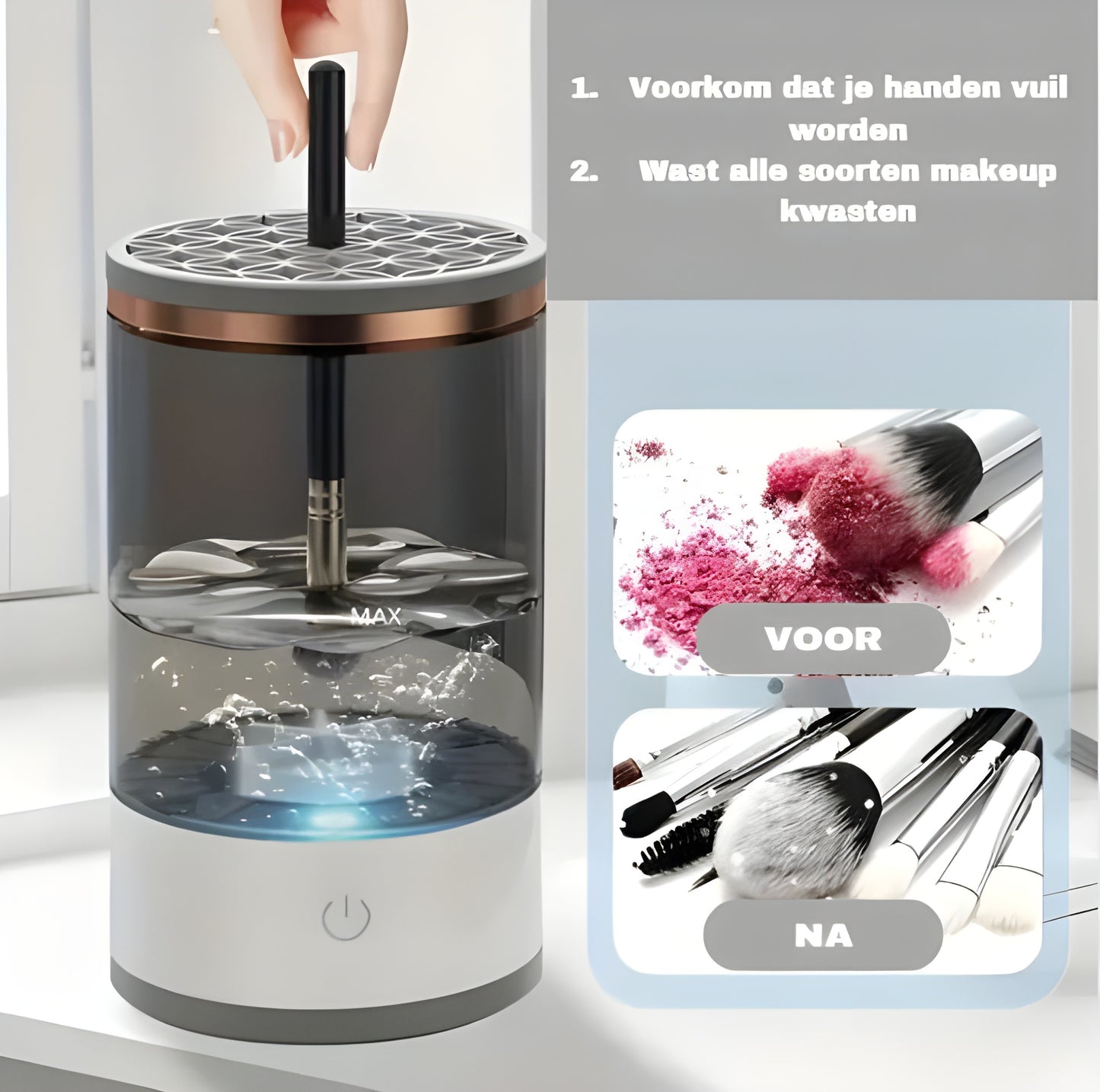 CrystalClean Brush Wash - By MyGlamour